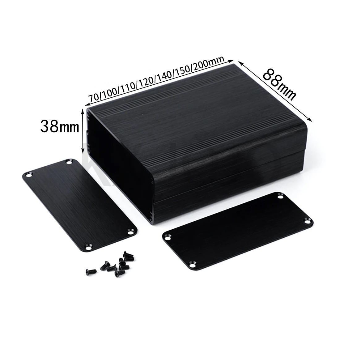 Diy Electronics Box - Carcasa de Aluminio 1 Pieza 88*38*100/110/120/140/150/200mm