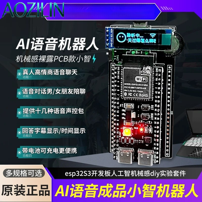 Diy Electronics Learning Kit - Placa de Desarrollo AOZILIN ESP32-S3, Kit