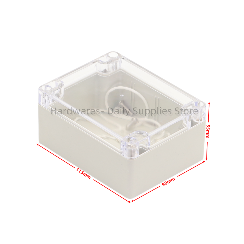 Diy Electronics Box - Caja de plástico impermeable de 115x90x55mm,