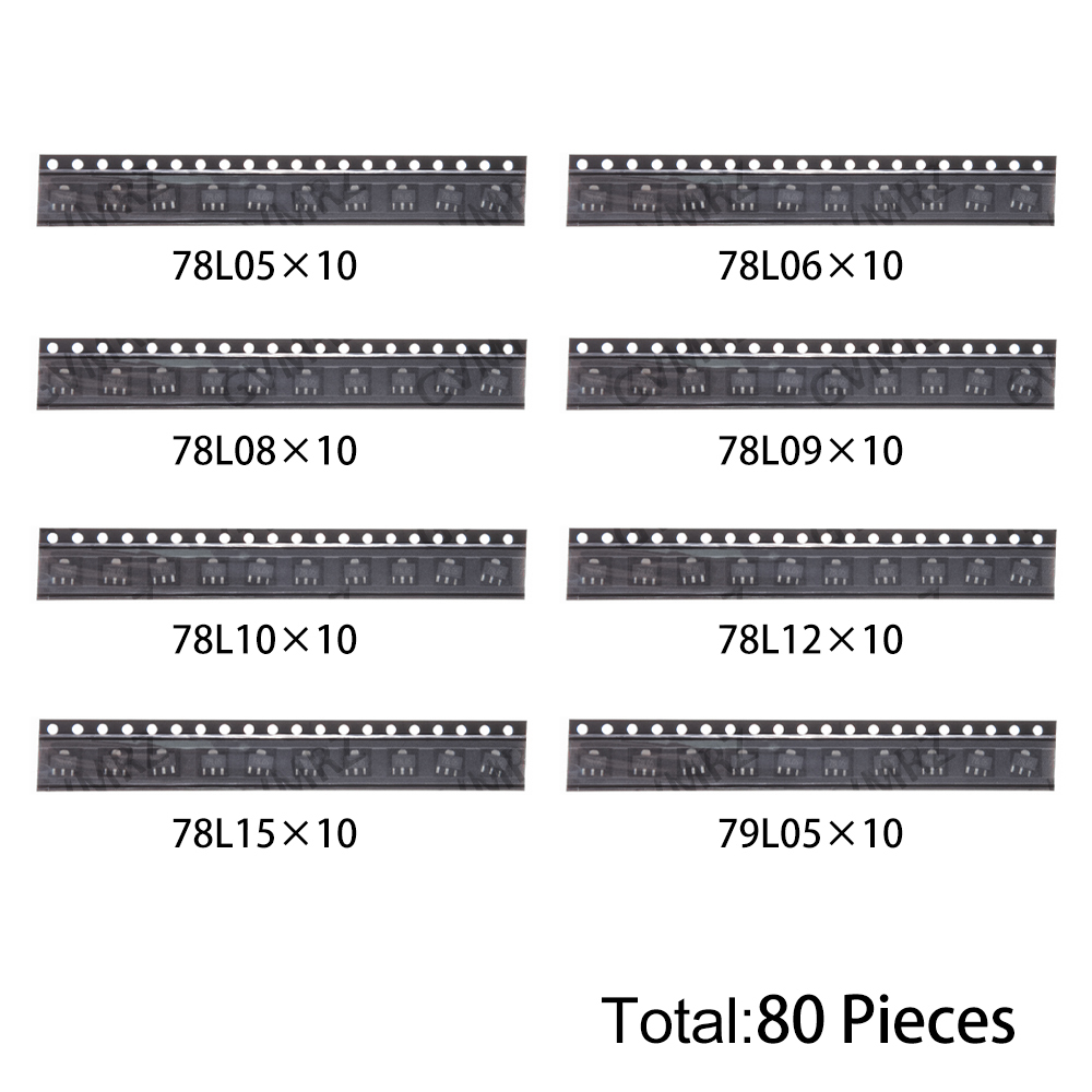 Diy Electronics Project Kit - Kit de 80 Transistores SOT89 de