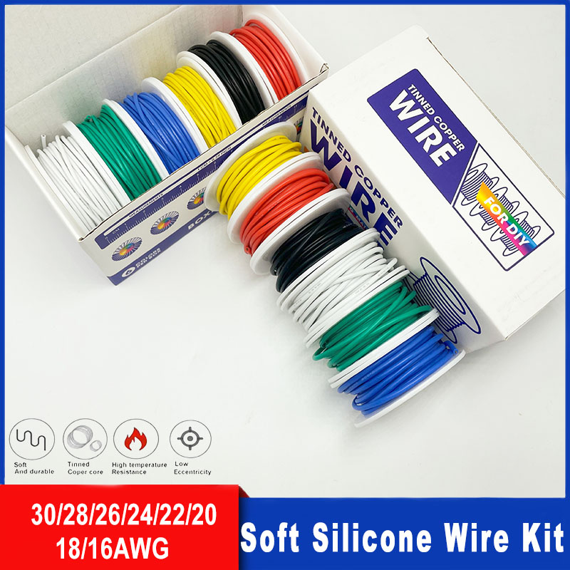 Diy Electronics Project Kit - Kit de cables de silicona suave