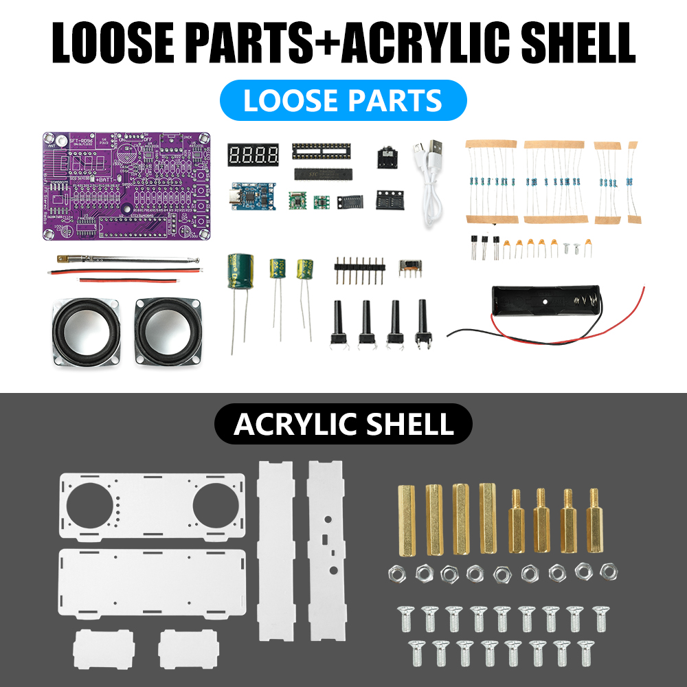 Kit Electrónico de Radio FM DI - Diy Electronics Learning Kit reseña y precio