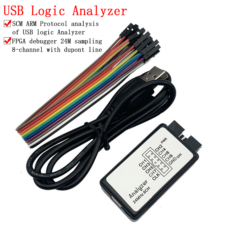 Analizador lógico USB, 24MHz,  - Logic Analyzer Usb reseña y precio