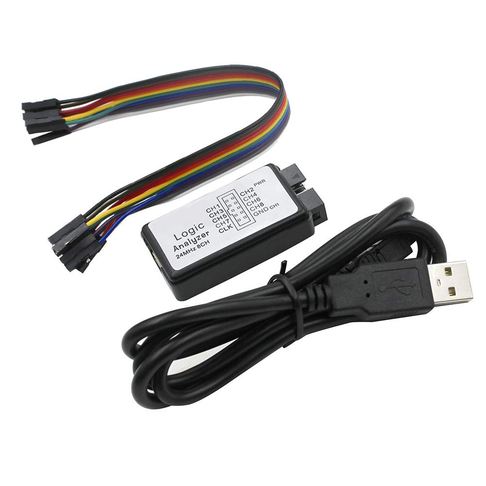 Analizador lógico de 24 MHz y  - Logic Analyzer Usb reseña y precio