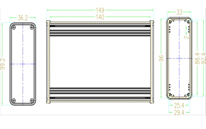 Caja de Aluminio para Electrón - Diy Electronics Box reseña y precio